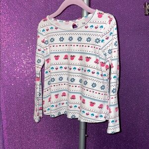 Disney White Long Sleeve Kids Shirt